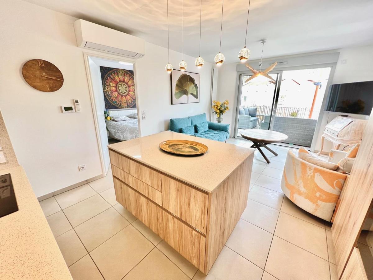 Aparthotel Riviera - Superbe 3 Pieces Avec Terrasse Plein Sud Et Parking Ac- La Terrasse Du Jardin Du Ray Nizza Kültér fotó
